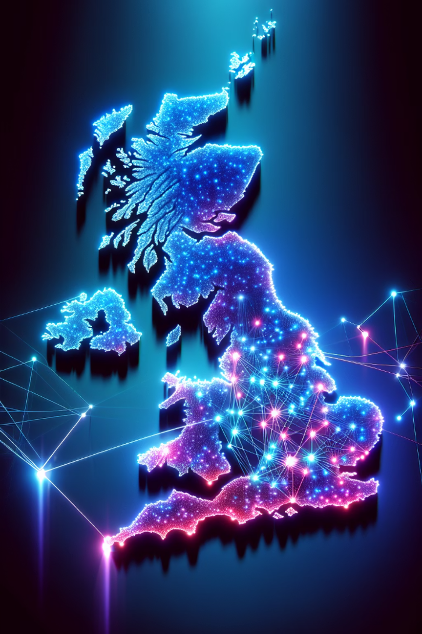 UK Map with Healthcare Focus